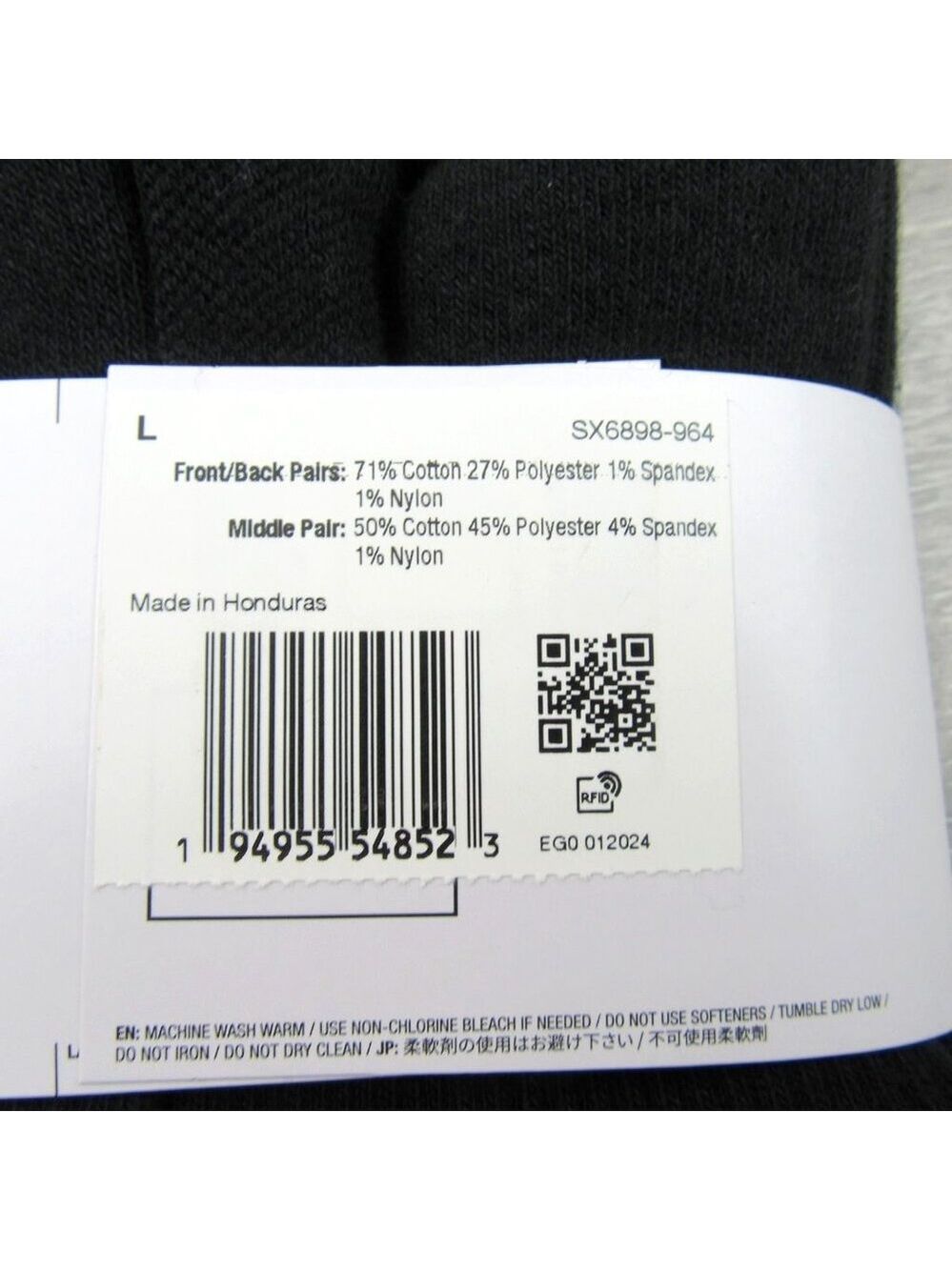 Nike Everyday Plus No Show Socks MultiColor 6 Pack Mens Size 8-12 NEW - Picture 13 of 13